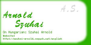 arnold szuhai business card